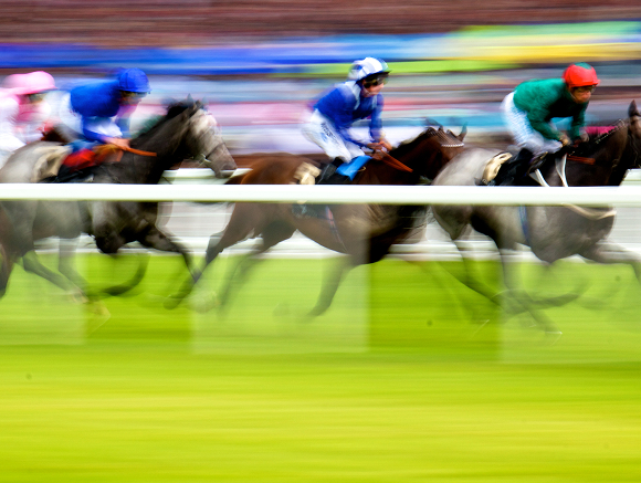 Racing field in motion