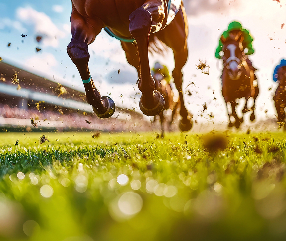 Race track in action